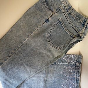 Vaco faded wide leg jeans